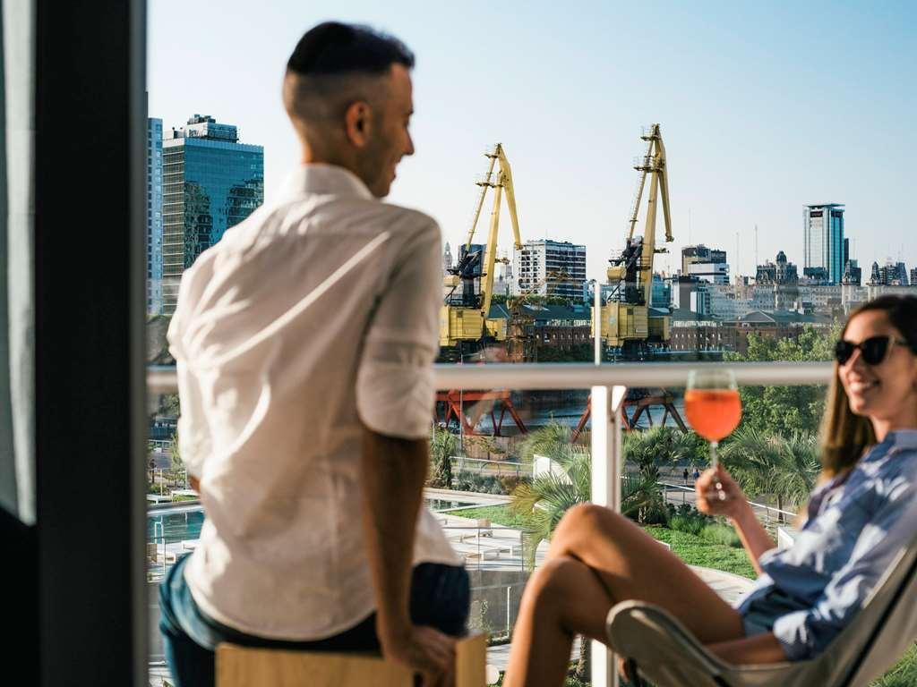 Sls Buenos Aires Puerto Madero Hotel Buitenkant foto View from the balcony of a suite